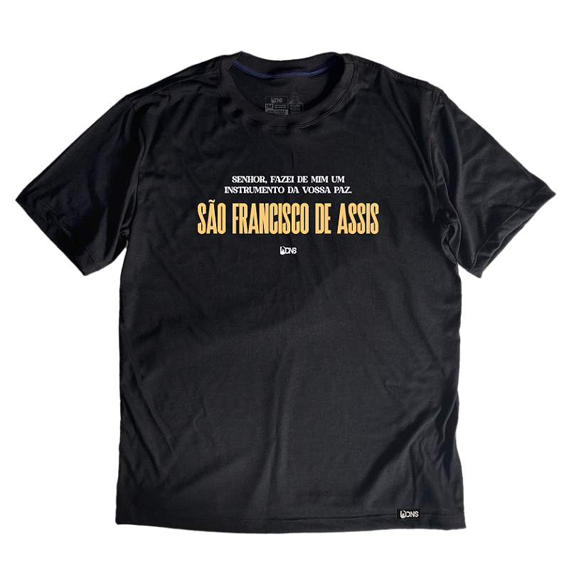 Camiseta Oversized UseDons São Francisco de Assis - Preto ref 3178