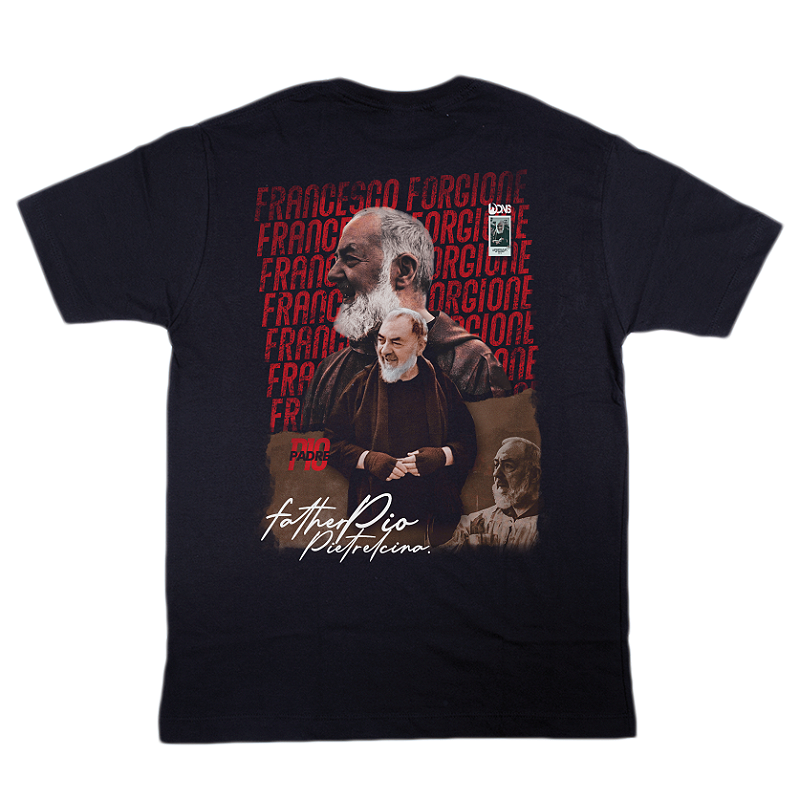 Kit Camiseta São Padre Pio + Caneca + Bandeira ref 282
