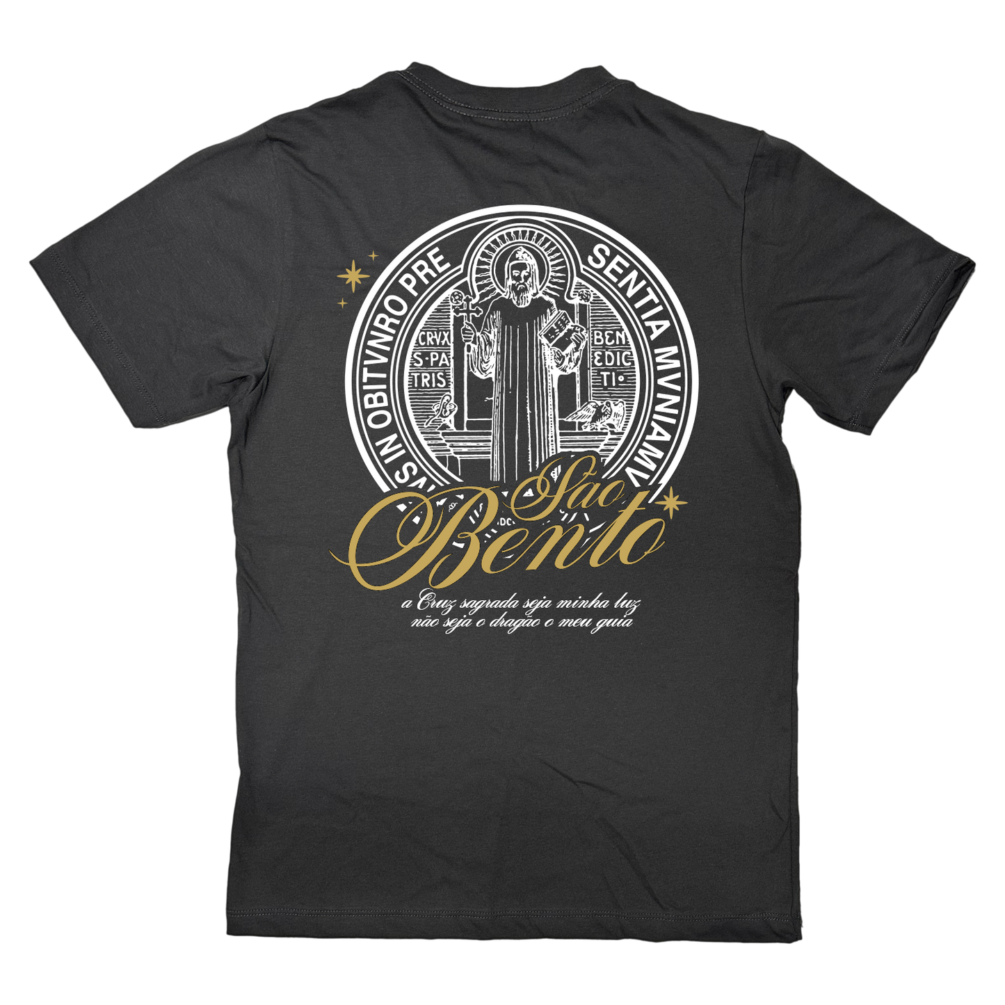 Camiseta Medalhão São Bento - Grafite ref 3226