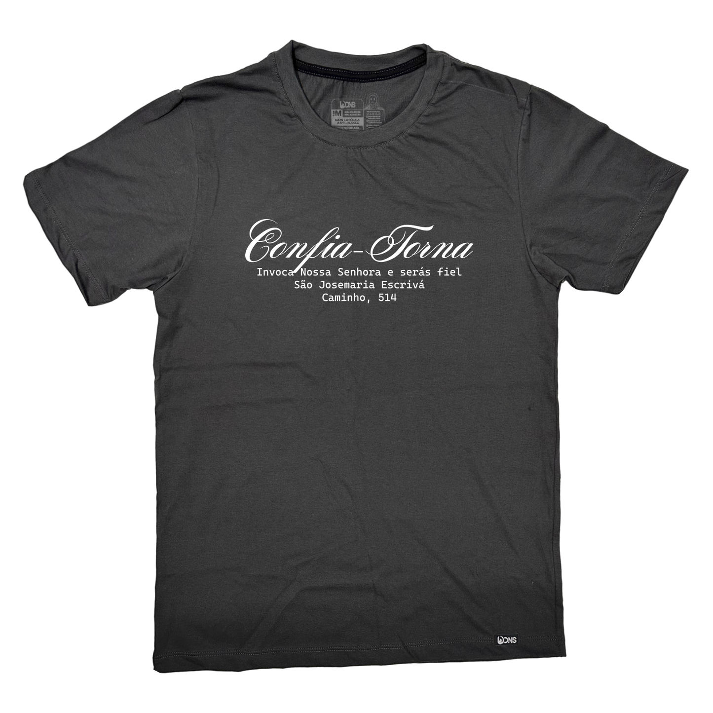 Camiseta Confia, Torna, Invoca - Grafite ref 3233