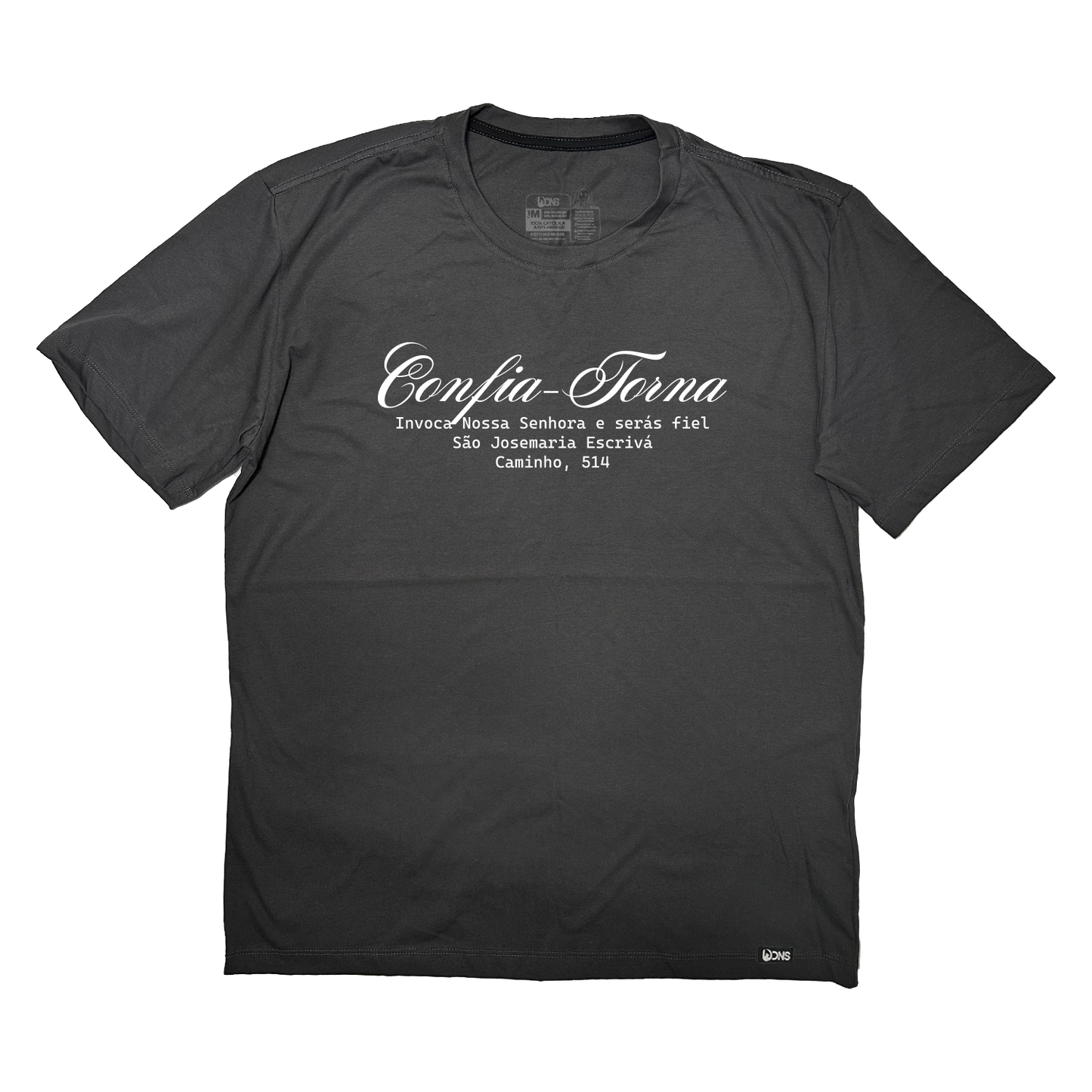 Camiseta Oversized Confia, Torna, Invoca - Grafite ref 3233
