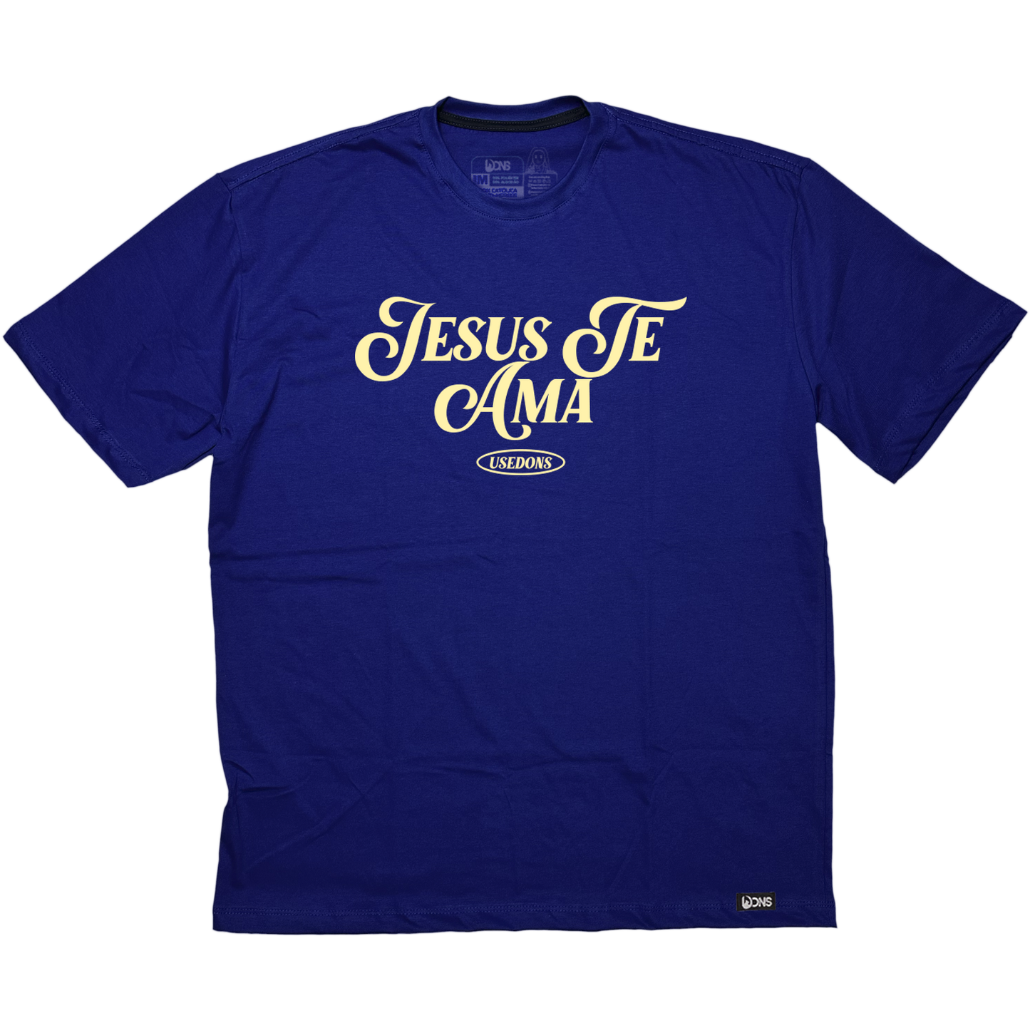 Camiseta Oversized Jesus te Ama - Azul ref 3200