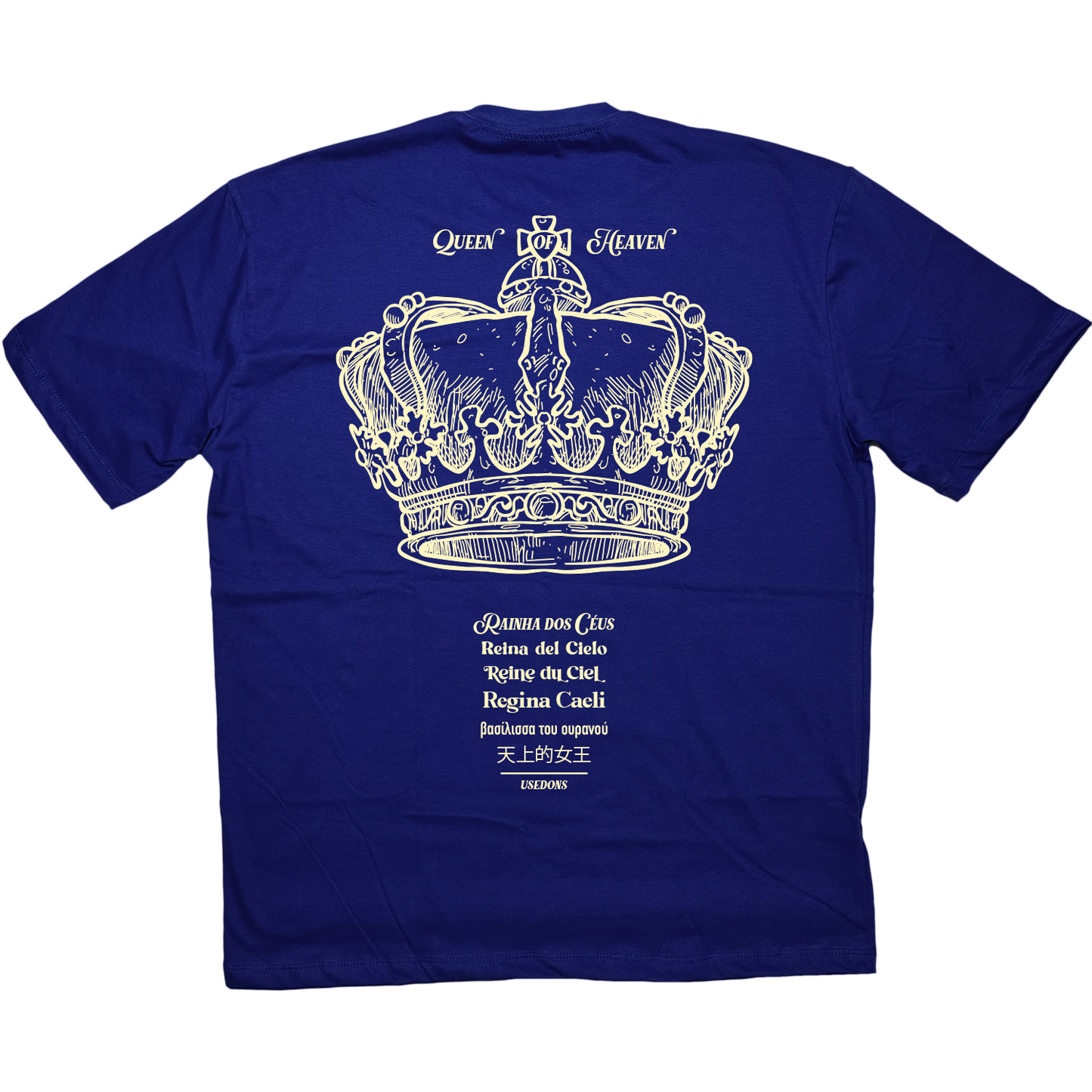 Camiseta Oversized Rainha dos Céus - Azul ref 3199