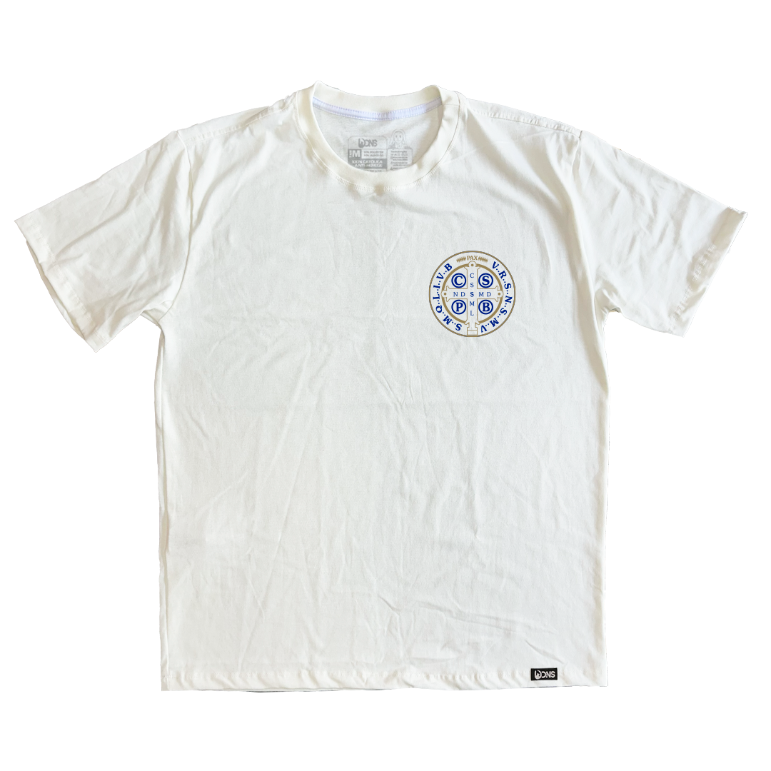 Camiseta Oversized Medalhão São Bento - Off White ref 3226
