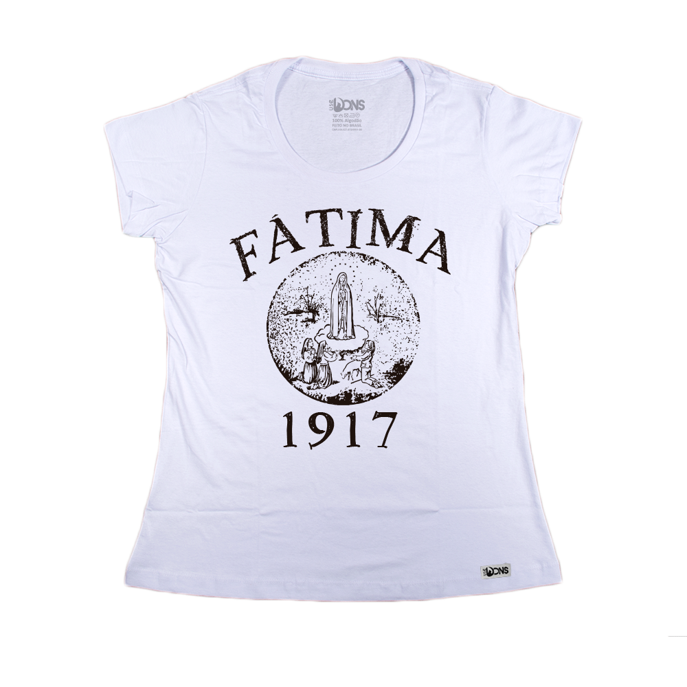 Baby Look Nossa Senhora de Fátima - Branco