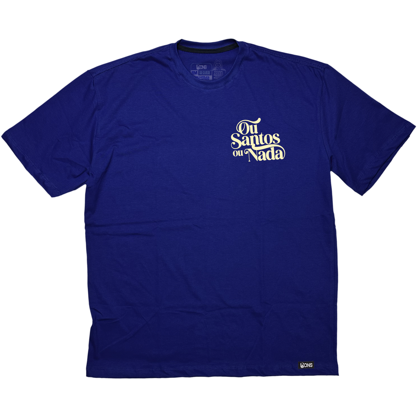 Camiseta Oversized Ou Santos ou Nada - Azul ref 3201
