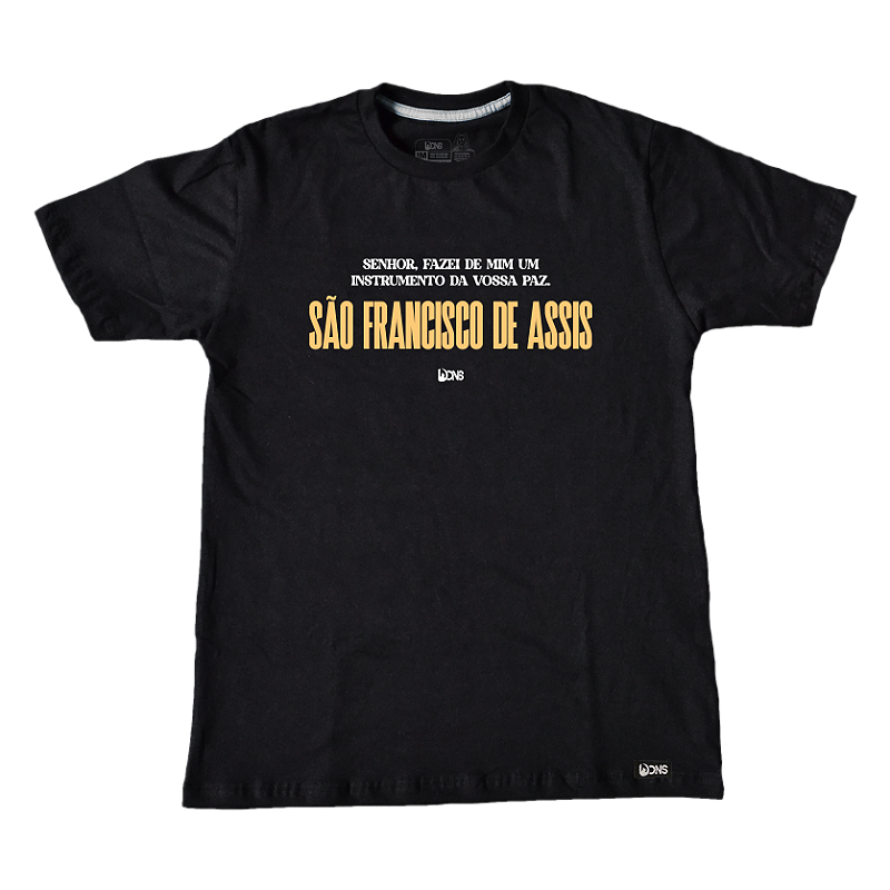 Camiseta UseDons São Francisco de Assis - PRETO ref 3178