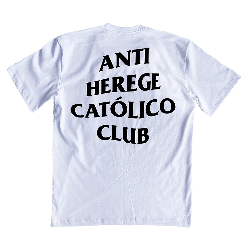 Camiseta Oversized Anti Herege Católico Club ref291 - Lançamento