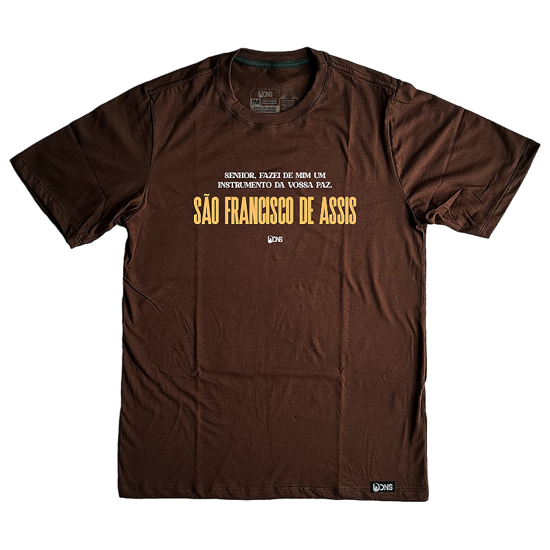Camiseta UseDons São Francisco de Assis - Marrom ref 3178