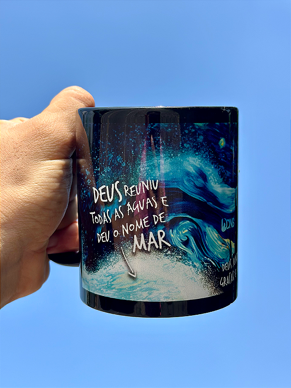 Caneca Deus Juntou todas as águas - 325ml