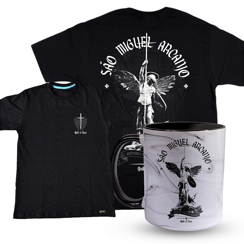 Kit Camiseta São Miguel Arcanjo + Caneca ref 217