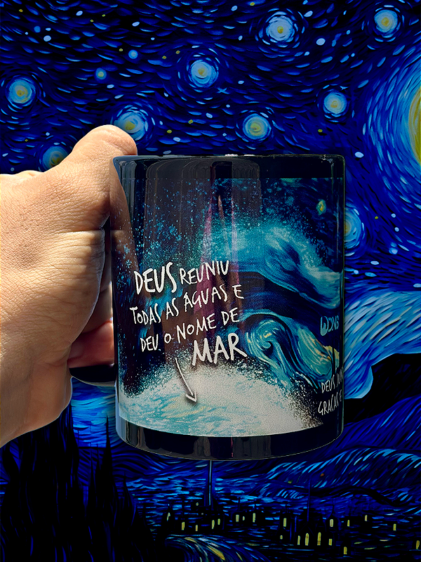 Caneca Deus Juntou todas as águas - 325ml