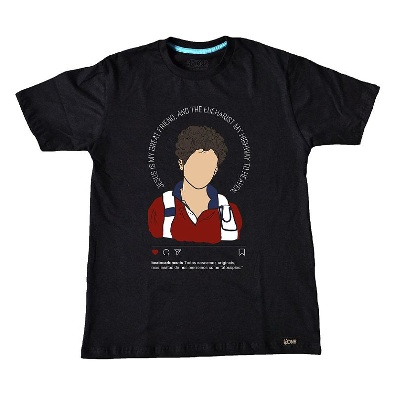 Camiseta Usedons Beato Carlo Acutis desenho