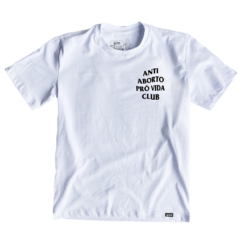 Camiseta Oversized Anti Aborto Pró Vida Club ref292 - Lançamento