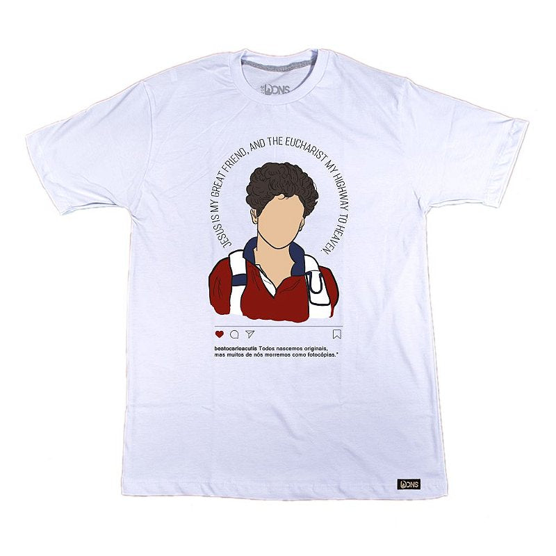 Camiseta Usedons Beato Carlo Acutis desenho