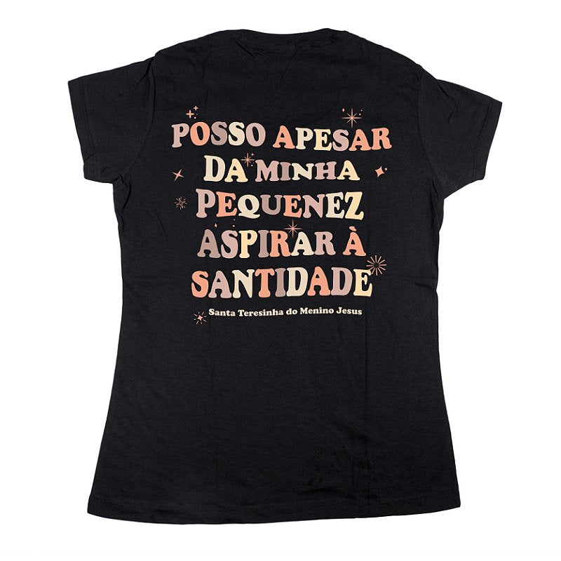 Baby Look Santa Terezinha Minha Pequenez ref 261