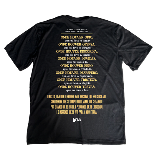 Camiseta Oversized UseDons São Francisco de Assis - Preto ref 3178