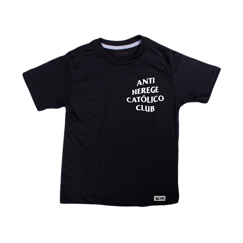 Camiseta Infantil Anti Herege Católico Club ref291 - Lançamento