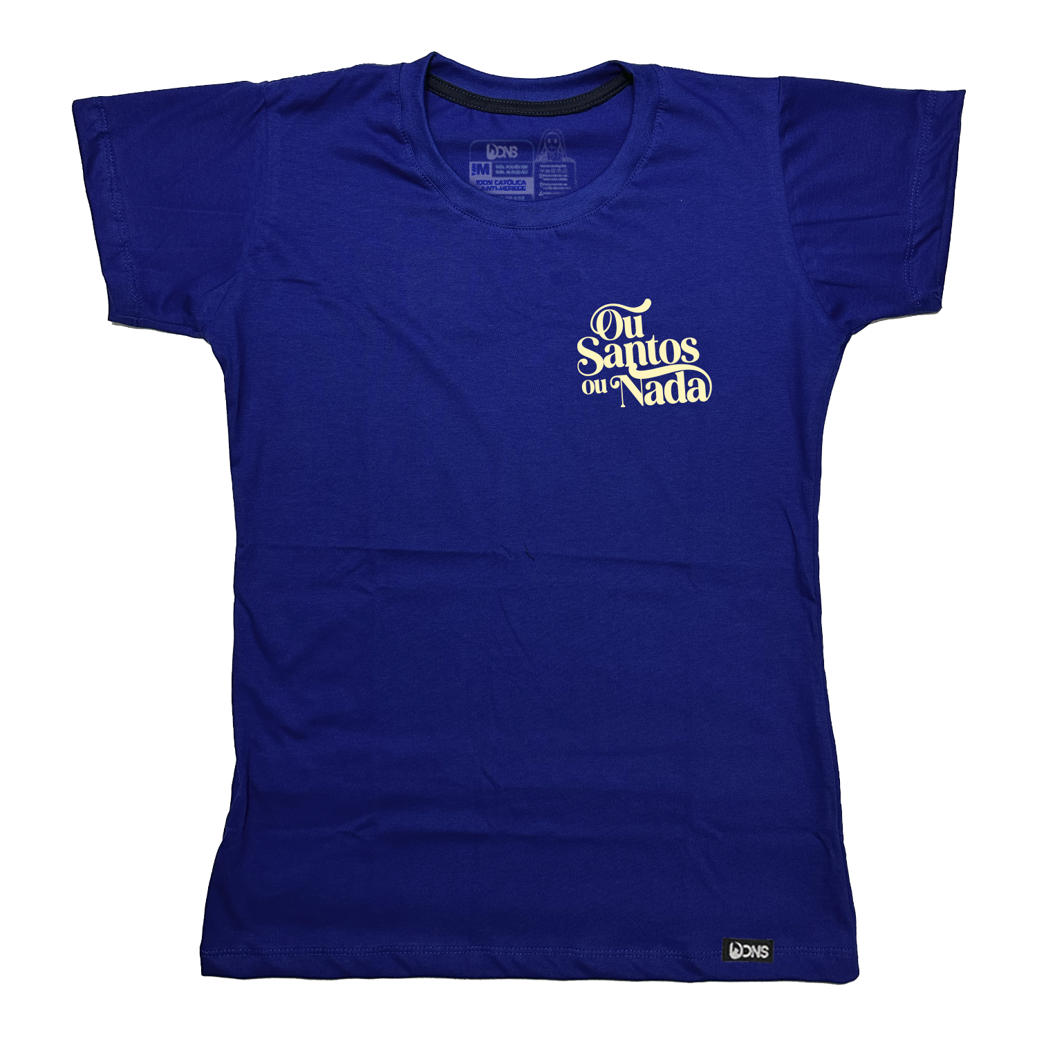Baby Look Ou Santos ou Nada - Azul ref 3201