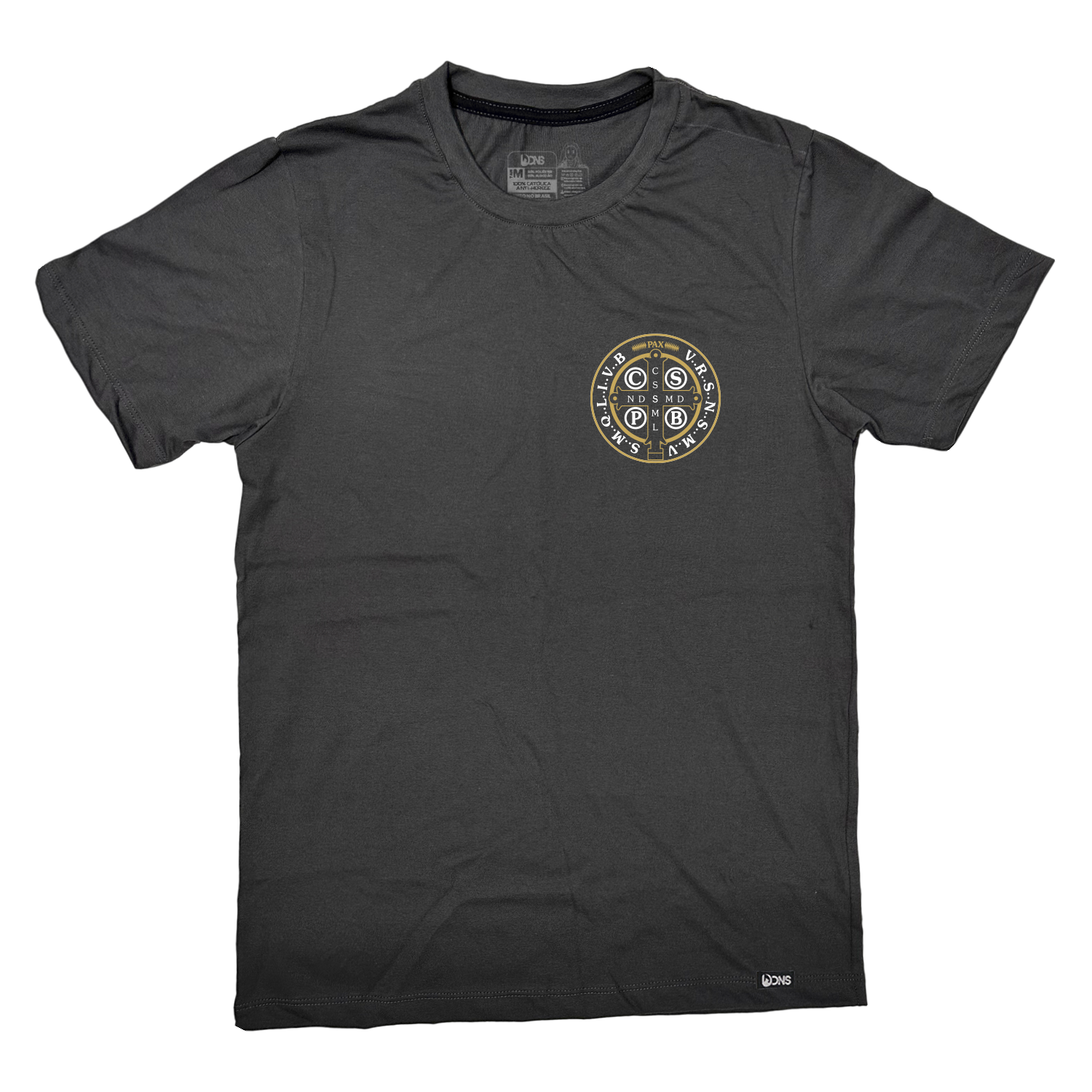 Camiseta Medalhão São Bento - Grafite ref 3226
