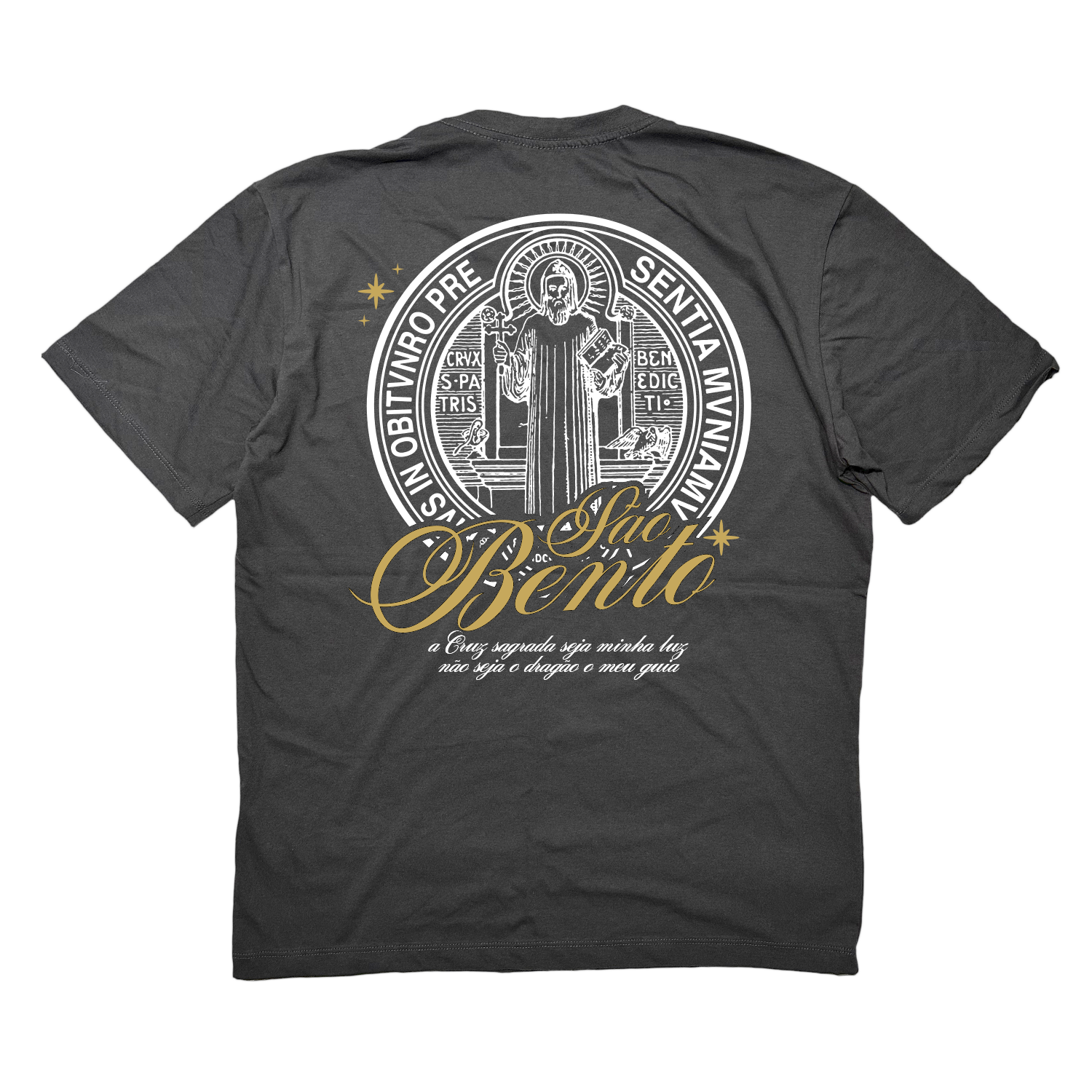 Camiseta Oversized Medalhão São Bento - Grafite ref 3226