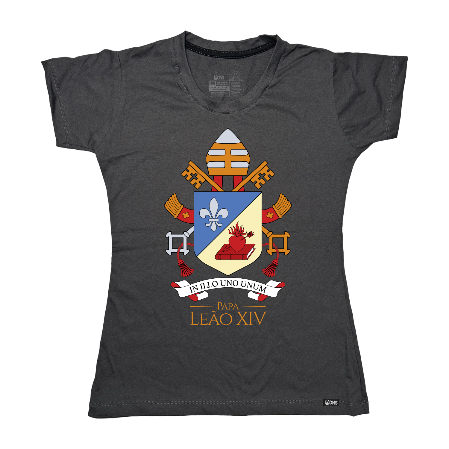 Kit Baby Look Brasão papa Leão XIV + Caneca ref 3242
