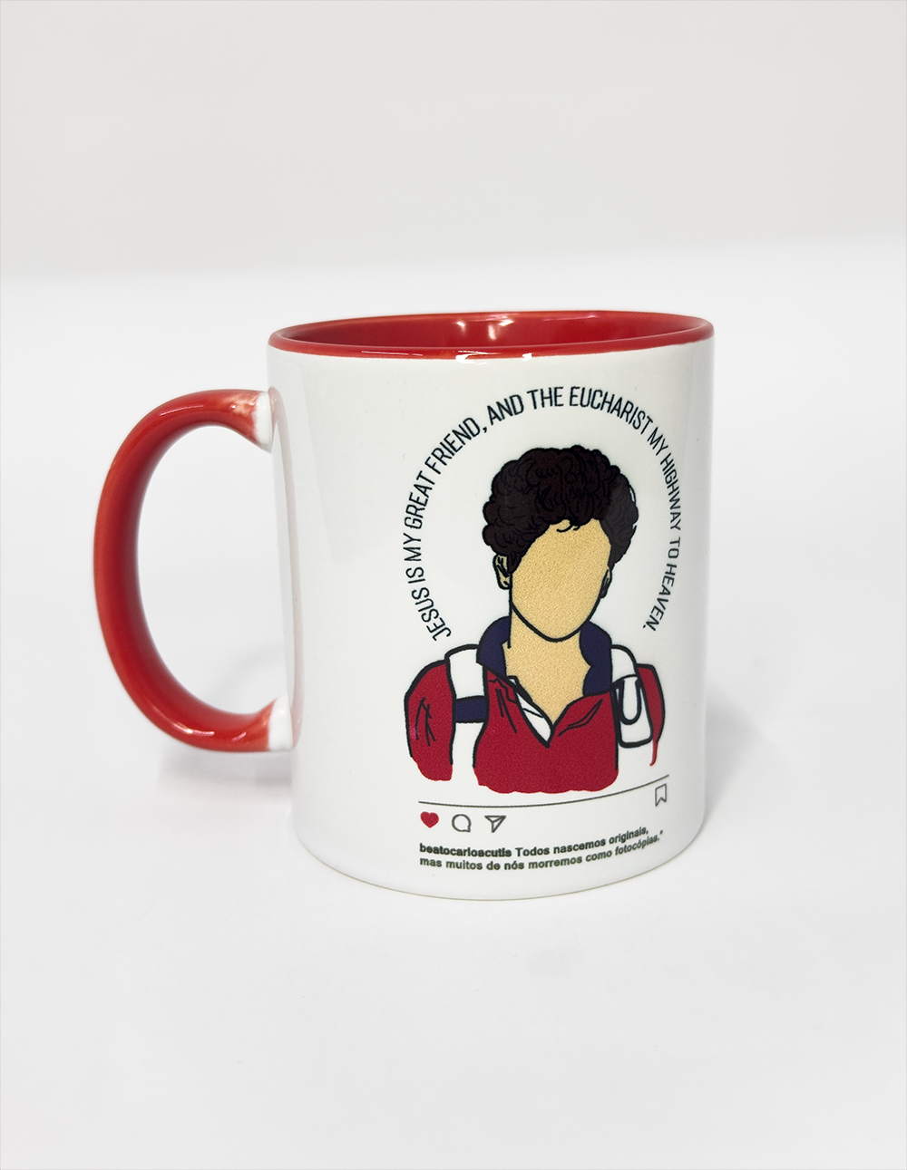 Caneca Carlo Acutis desenho - 325ml