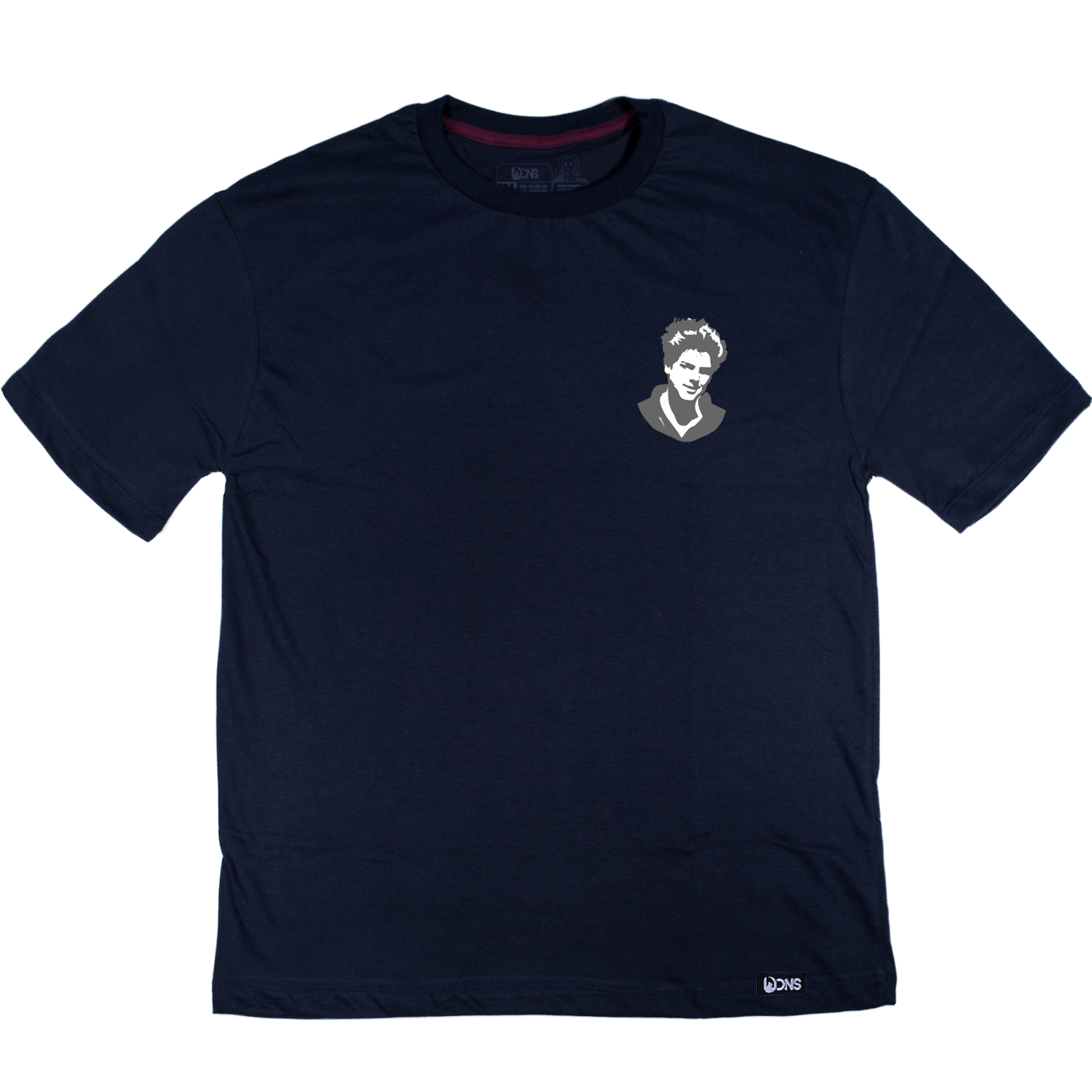 Camiseta Oversized São Carlo Acutis - Não eu, mas Deus - Azul Marinho ref 3232
