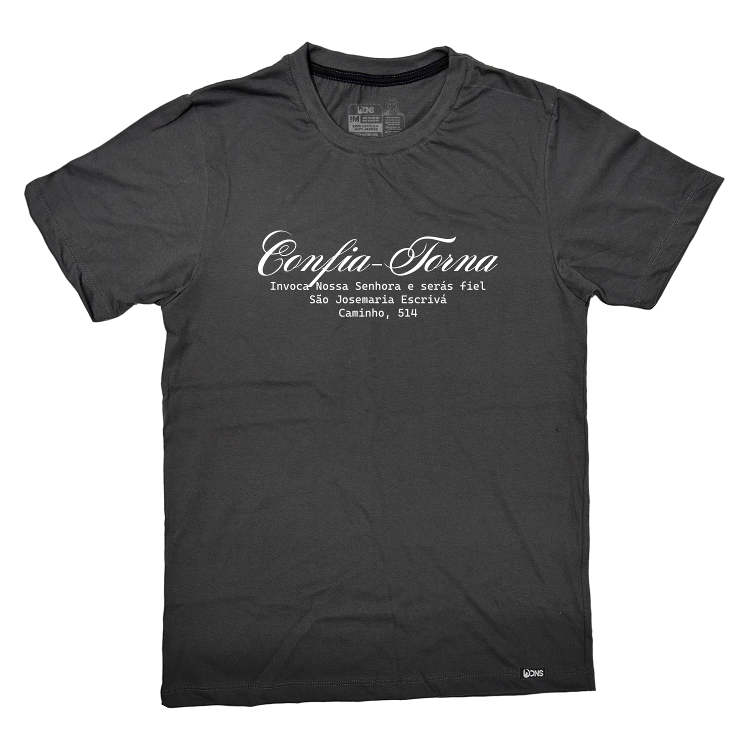 Camiseta Confia, Torna, Invoca - Grafite ref 3233