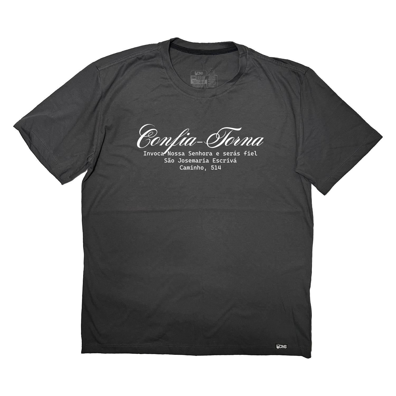 Camiseta Oversized Confia, Torna, Invoca - Grafite ref 3233