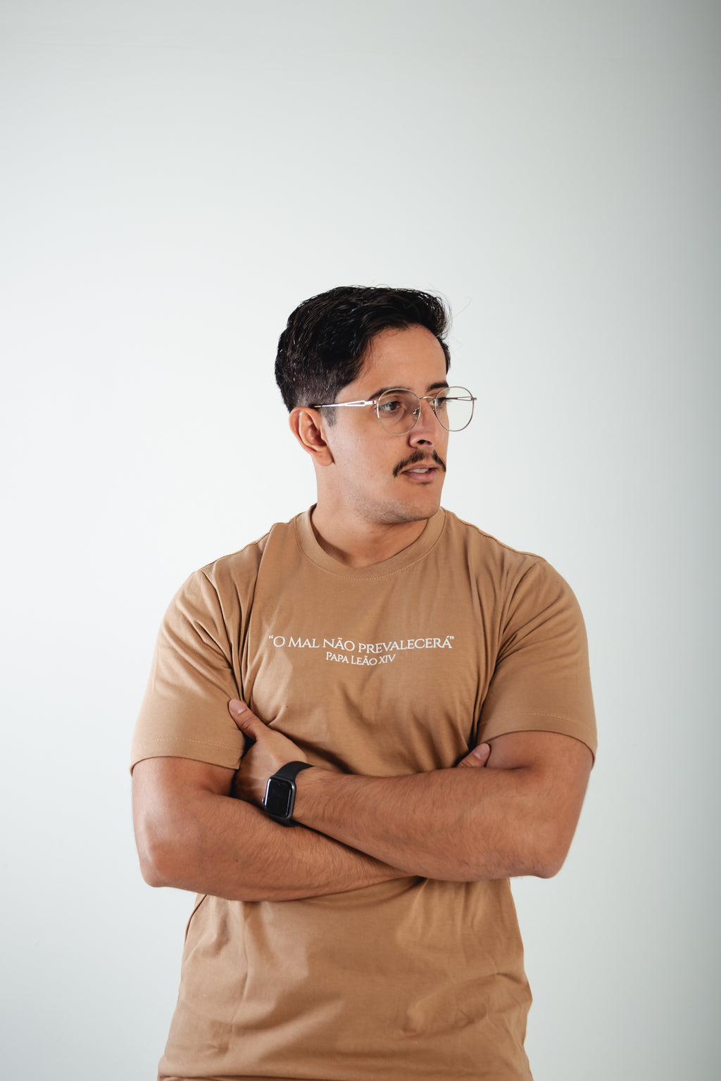 Camiseta O mal não prevalecerá - Papa Leão XIV ref 3243