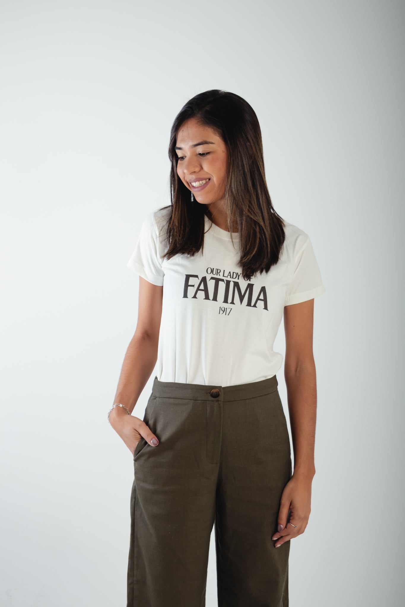 Baby Look Nossa Senhora de Fátima ref 3244