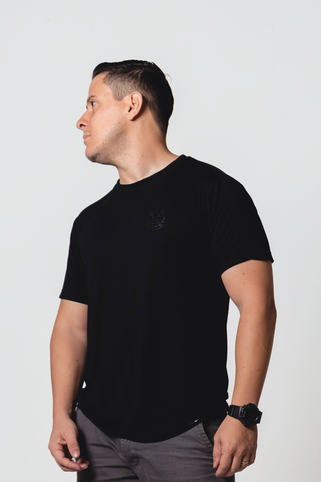 Camiseta Modal São Bento Preta