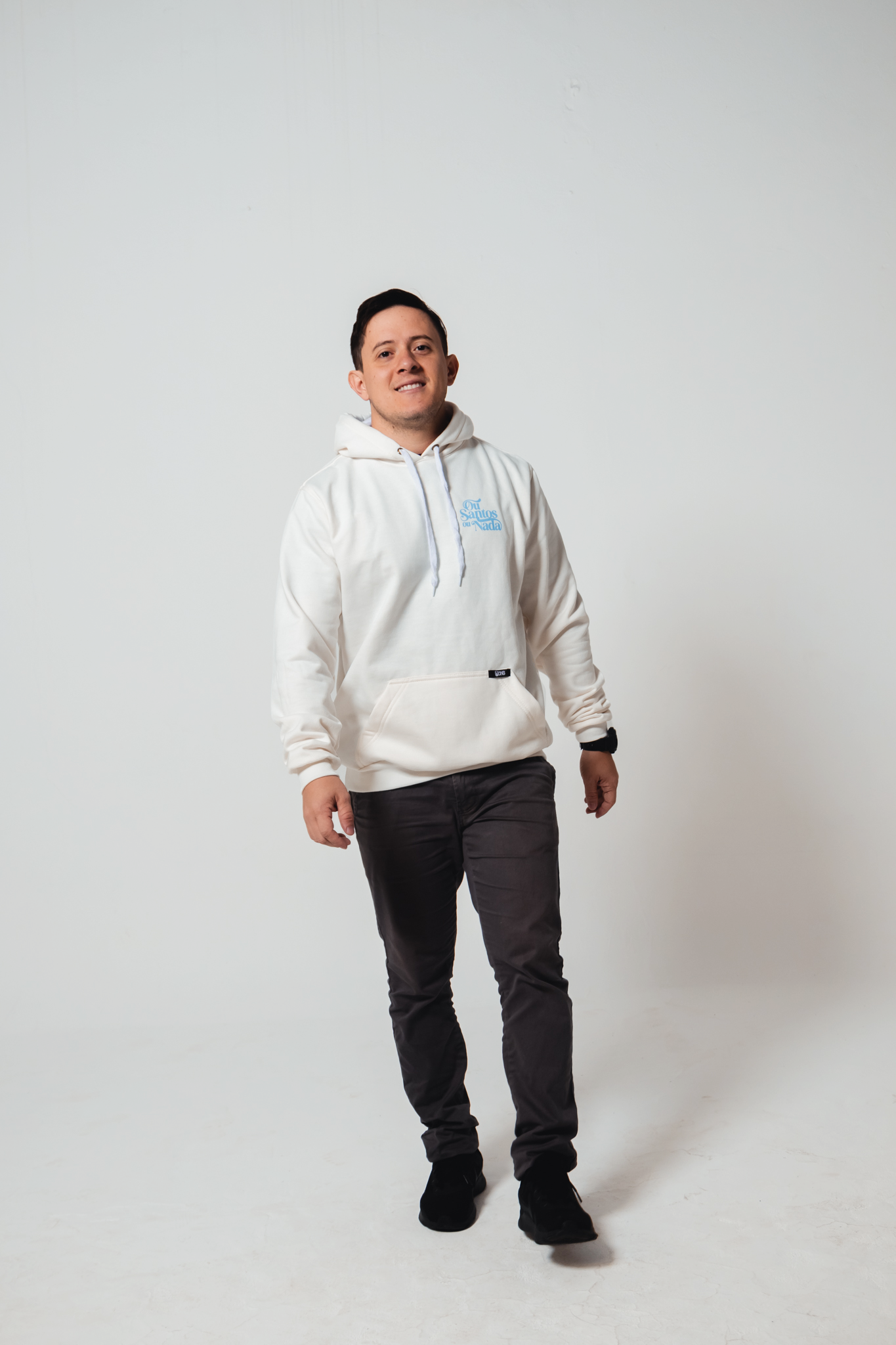 Moletom Ou Santos ou Nada - Off White ref 3201