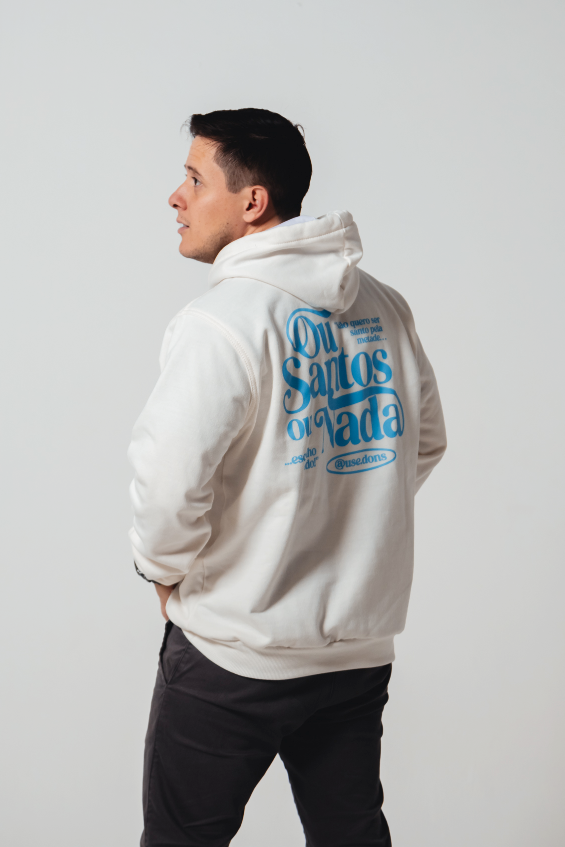 Moletom Ou Santos ou Nada - Off White ref 3201