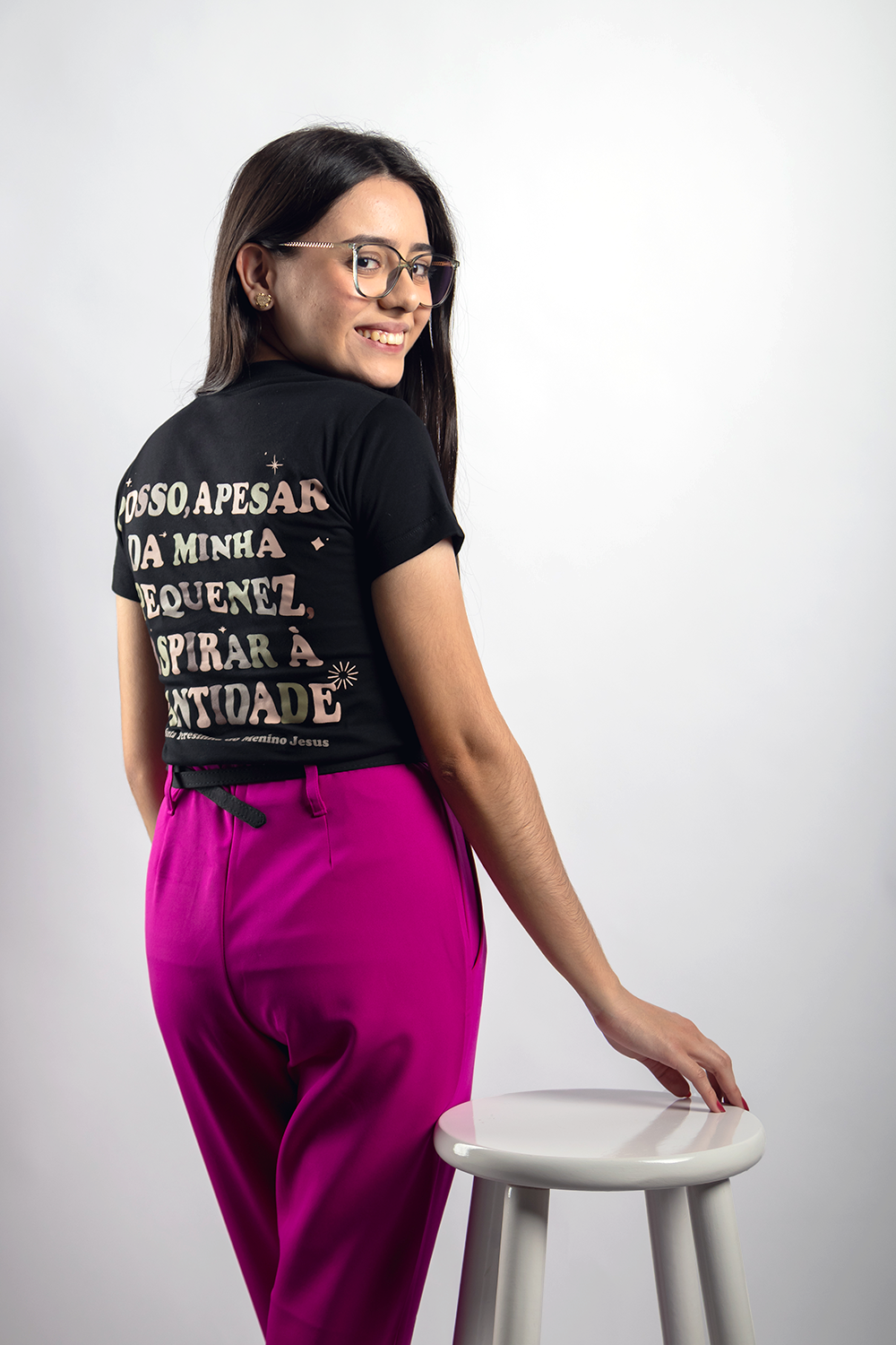Baby Look Santa Terezinha Minha Pequenez ref 261