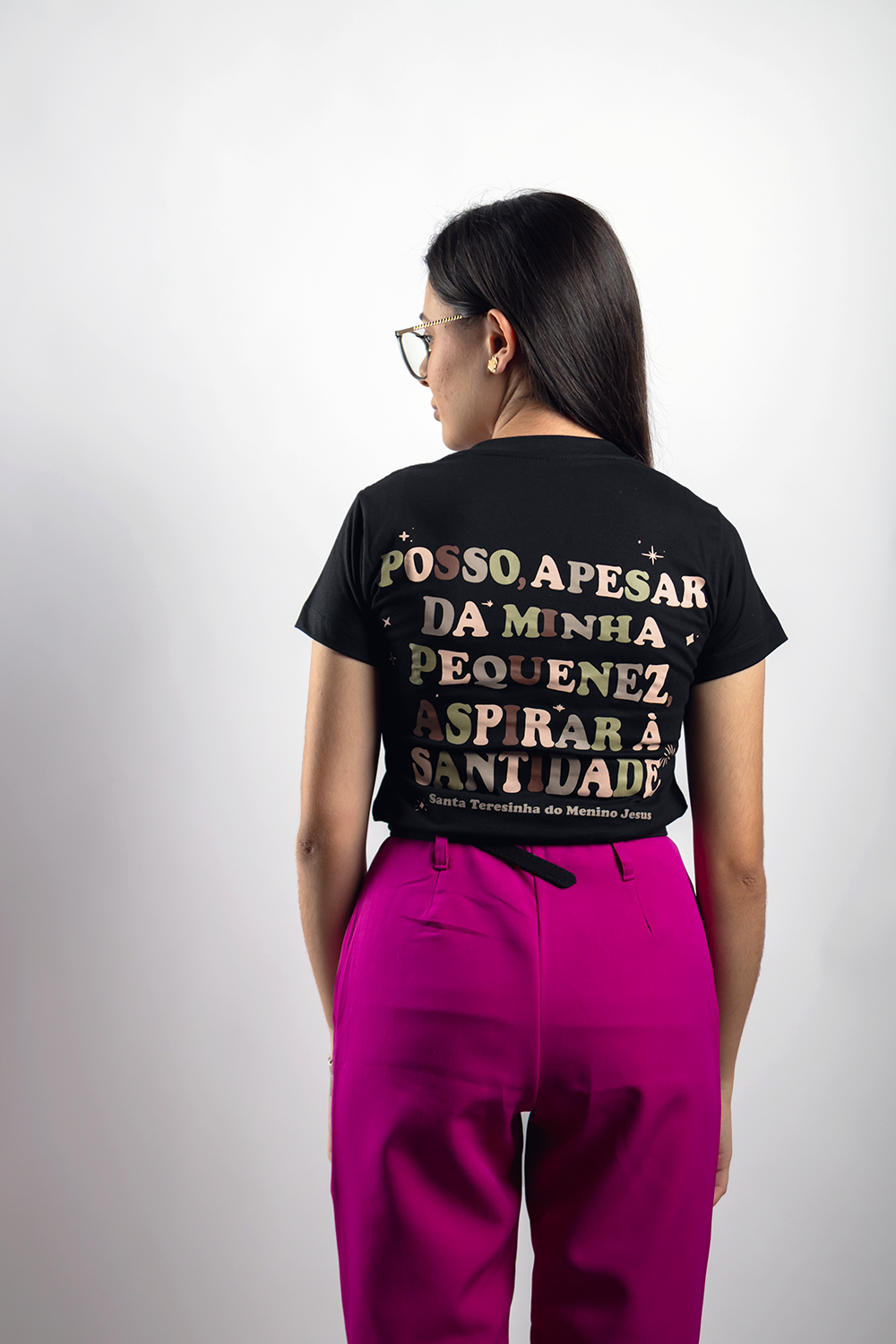 Baby Look Santa Terezinha Minha Pequenez ref 261