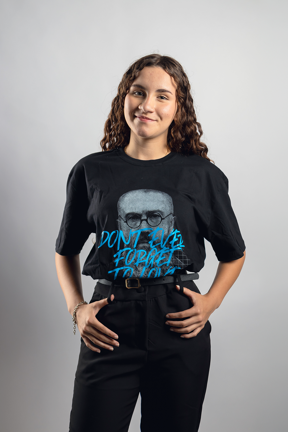Camiseta Oversized São Maximiliano Kolbe  - Preto ref 3202