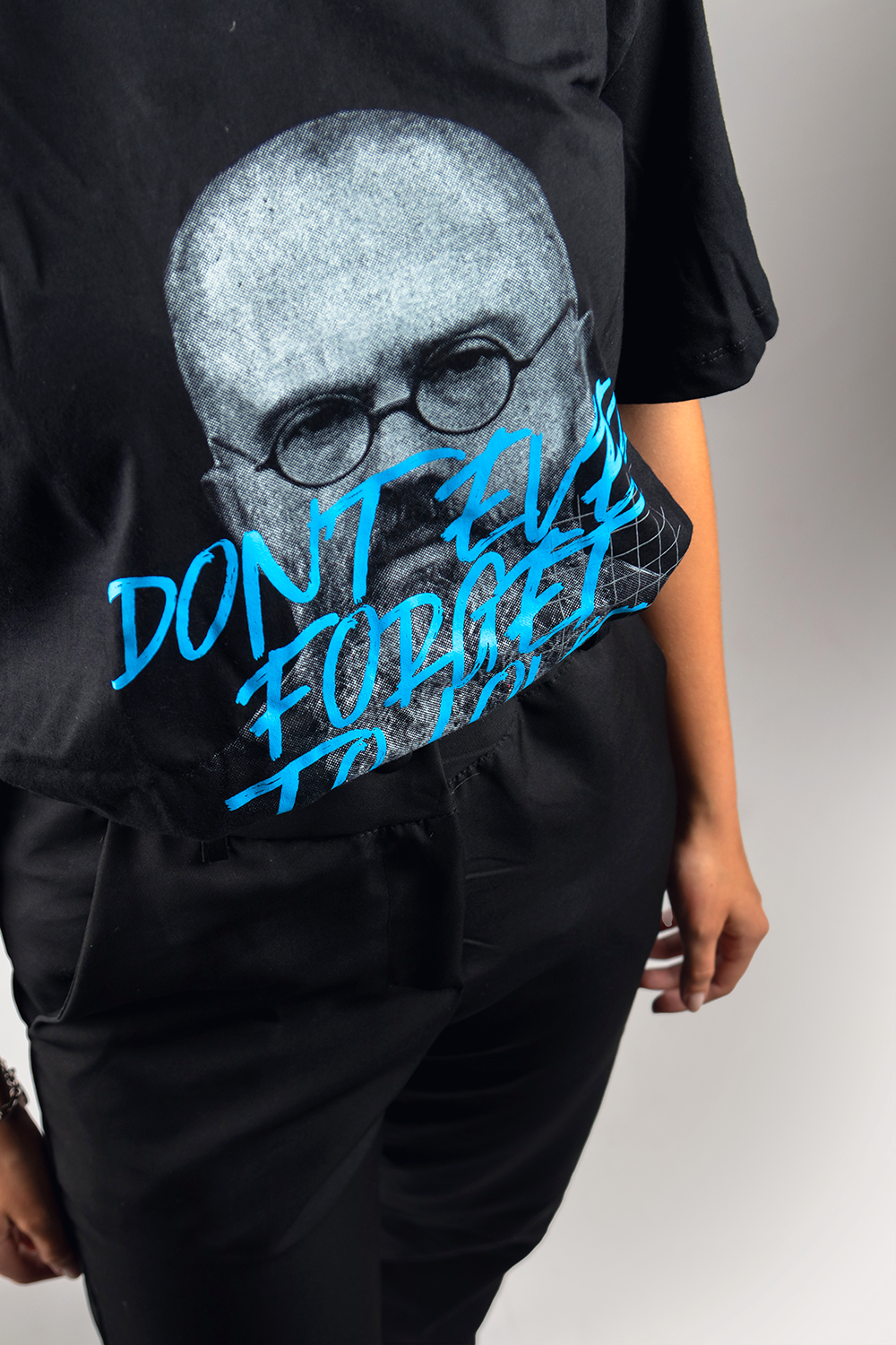 Camiseta Oversized São Maximiliano Kolbe  - Preto ref 3202