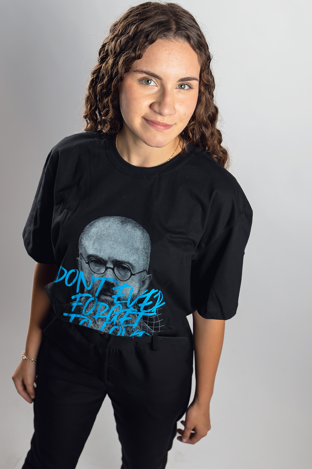 Camiseta Oversized São Maximiliano Kolbe  - Preto ref 3202