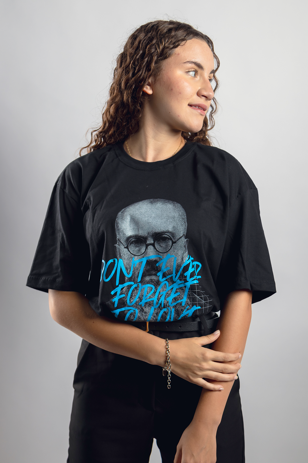 Camiseta Oversized São Maximiliano Kolbe  - Preto ref 3202