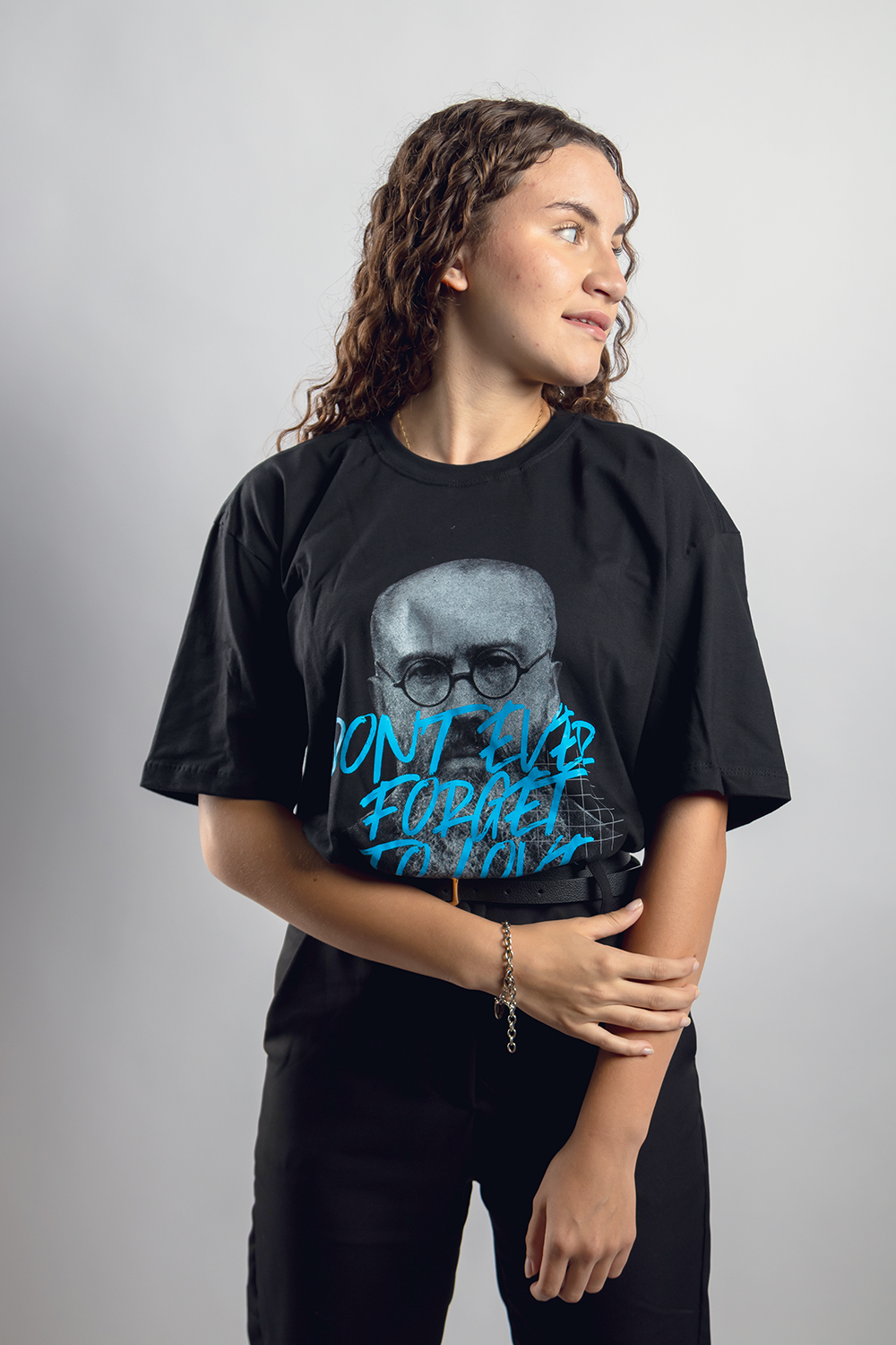 Camiseta Oversized São Maximiliano Kolbe  - Preto ref 3202