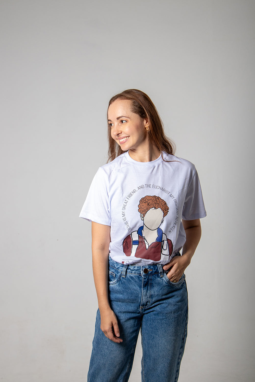Camiseta Usedons Beato Carlo Acutis desenho