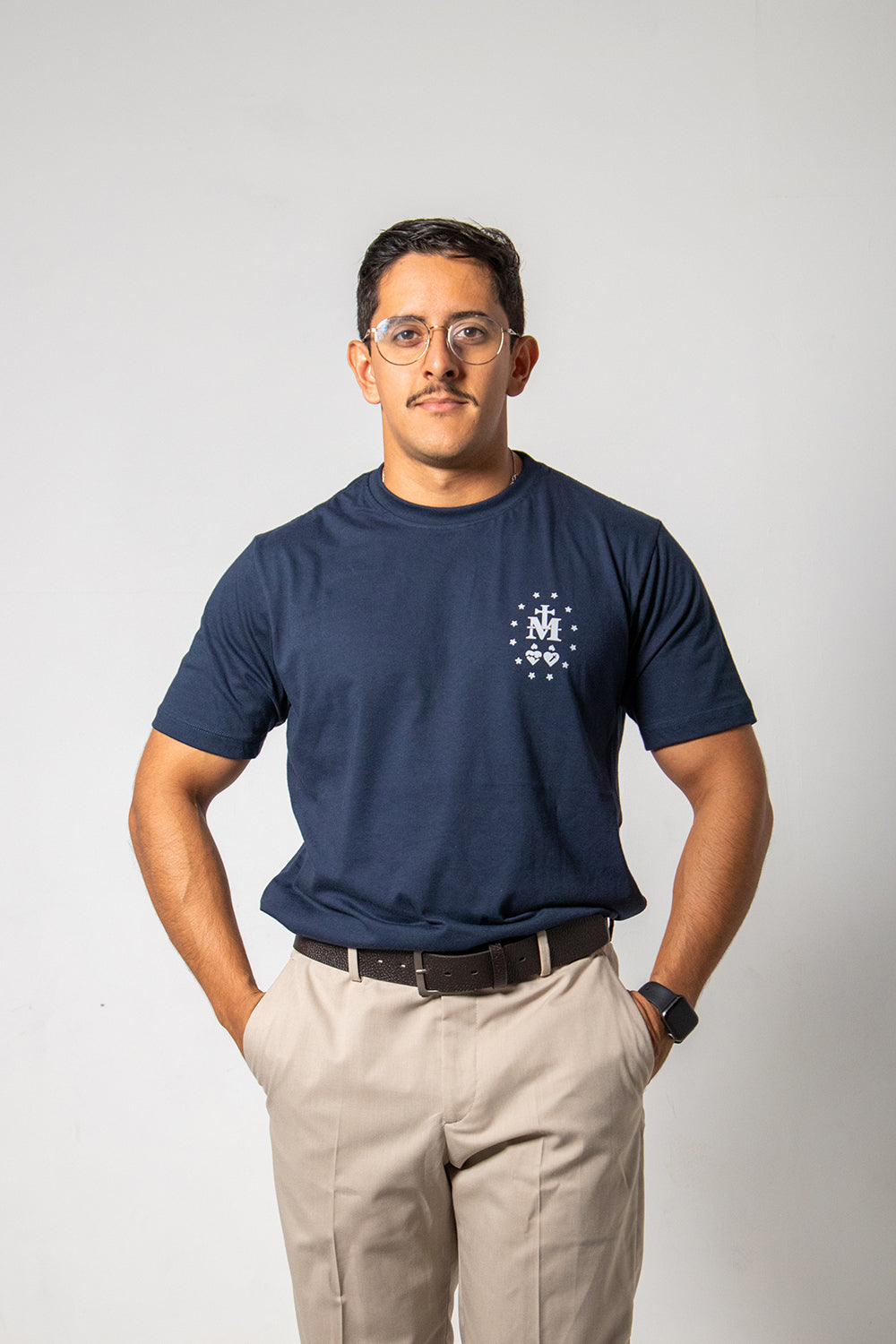 Camiseta Nossa Senhora da Graças - Azul Marinho ref 3245