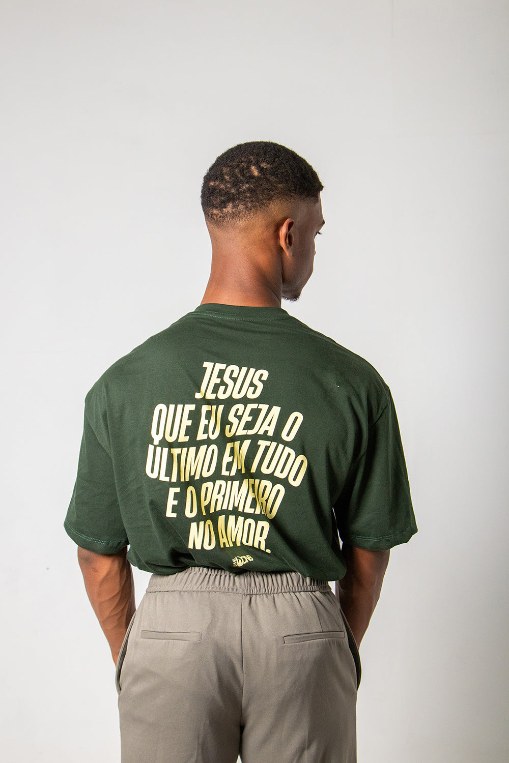 Camiseta Oversized Jesus que eu seja - ref 3235