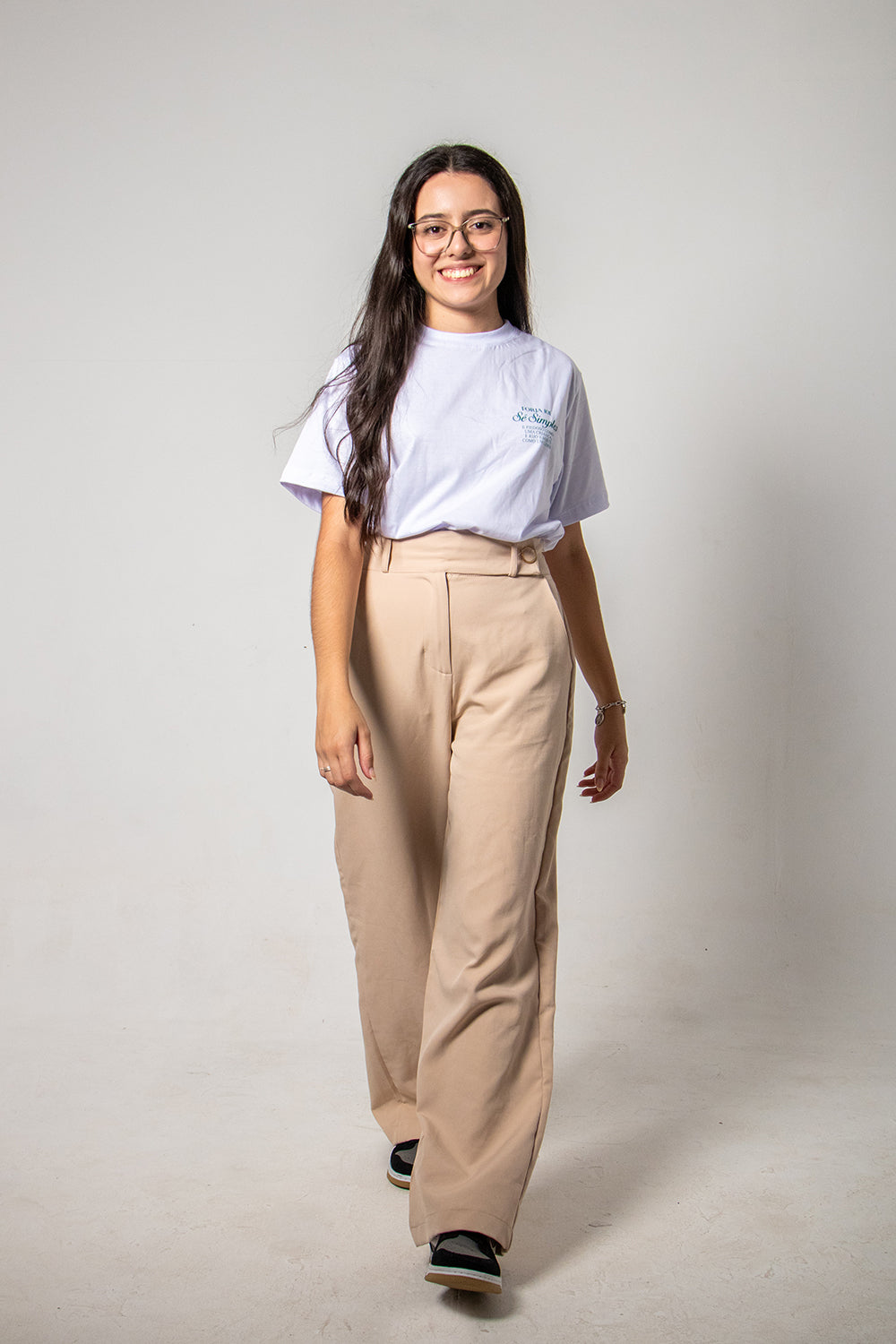 Camiseta Sê Simples - São Josemaria Escrivá - Branco ref 3234