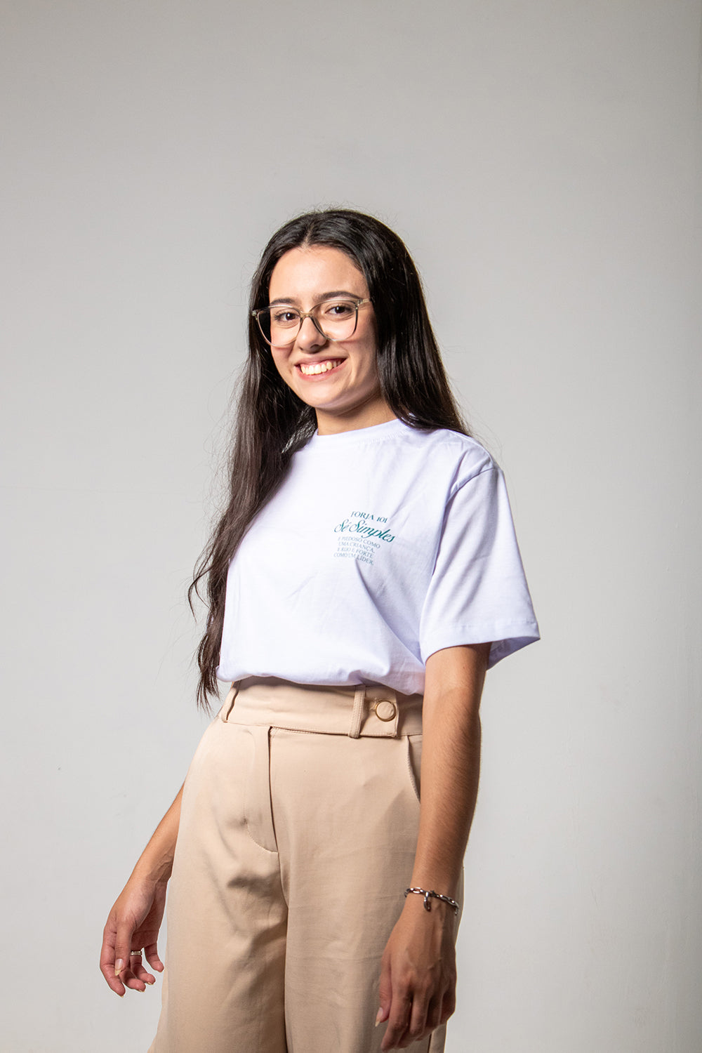 Camiseta Sê Simples - São Josemaria Escrivá - Branco ref 3234