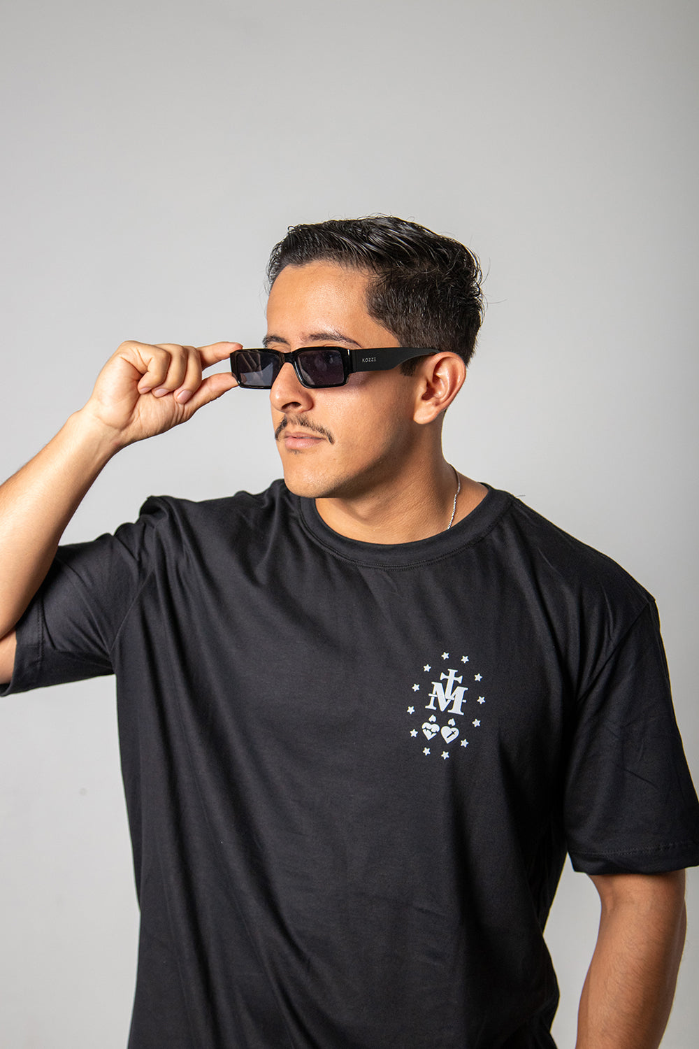 Camiseta Oversized Nossa Senhora das Graças - Preto ref 3245