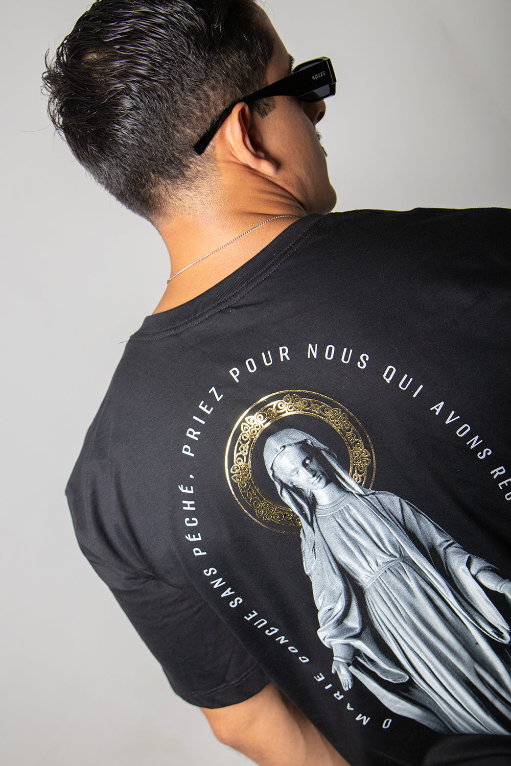 Camiseta Oversized Nossa Senhora das Graças - Preto ref 3245
