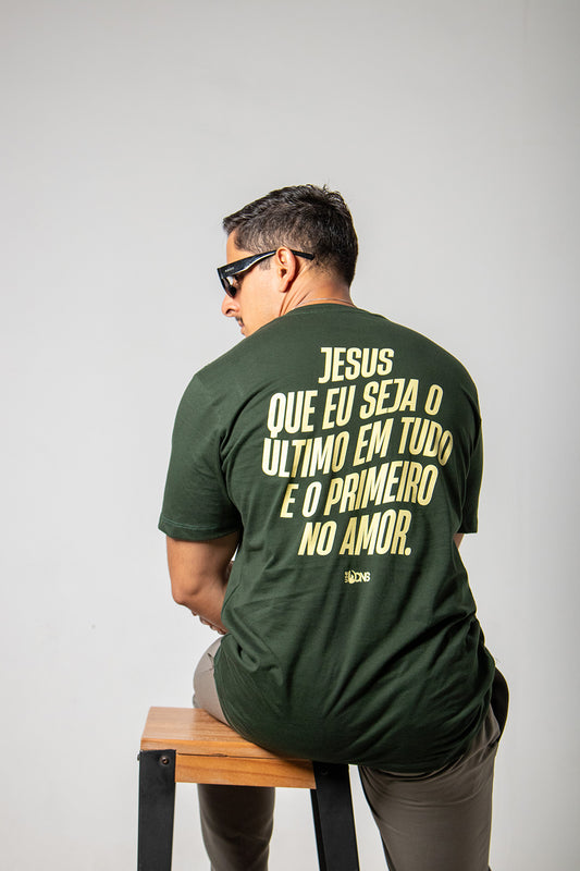 Camiseta Jesus que eu seja - Verde ref 3235